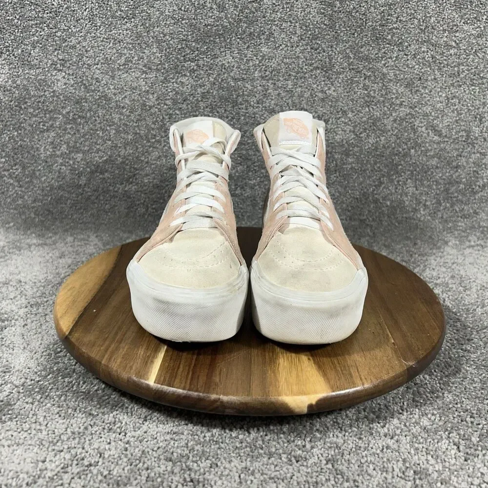 Vans Sk8-Hi Tapered Stackform Women's Size 8 Peach Platform Athletic Shoes Used